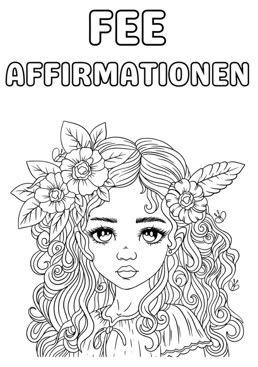 Malbuch Fee Affirmationen